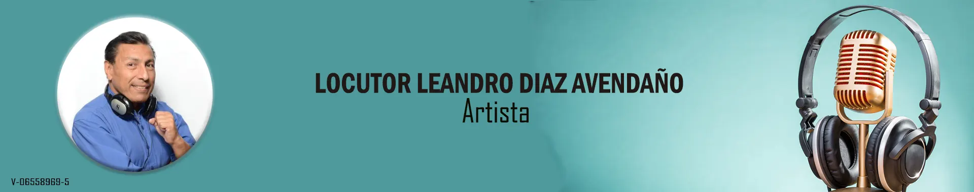 Imagen 1 del perfil de Locutor Leandro Díaz Avendaño