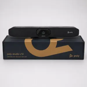 Barra de Vídeo USB Poly Studio V12 para Videoconferencias
