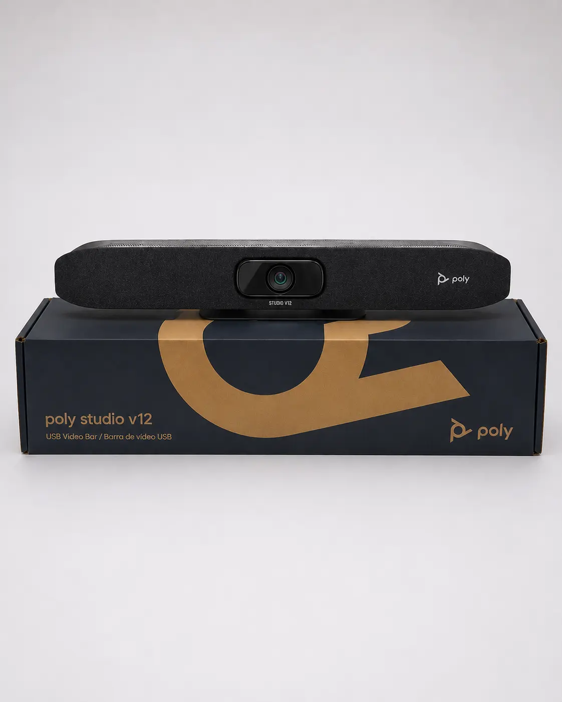 Barra de Vídeo USB Poly Studio V12 para Videoconferencias