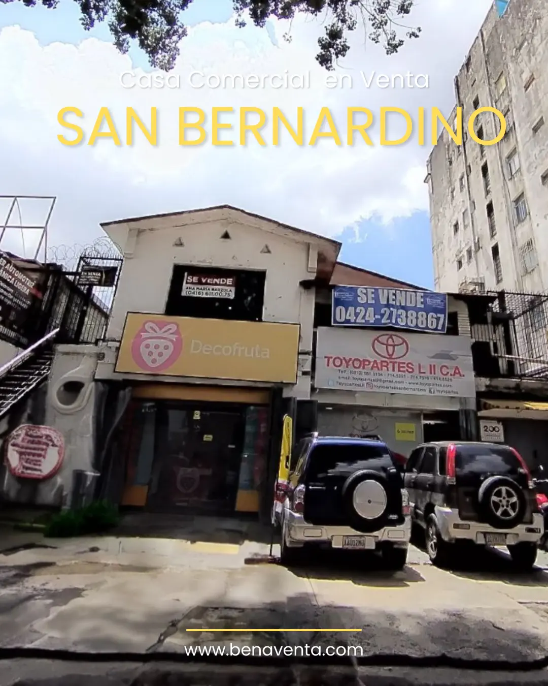 Casa quinta comercial en venta, av. panteón, caracas de oportunidad