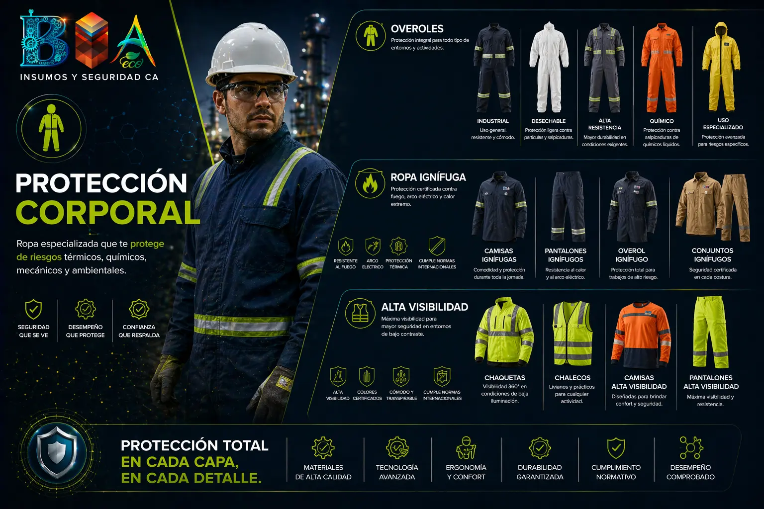 Portfolio para todas las industrias EPP Seguridad Industrial