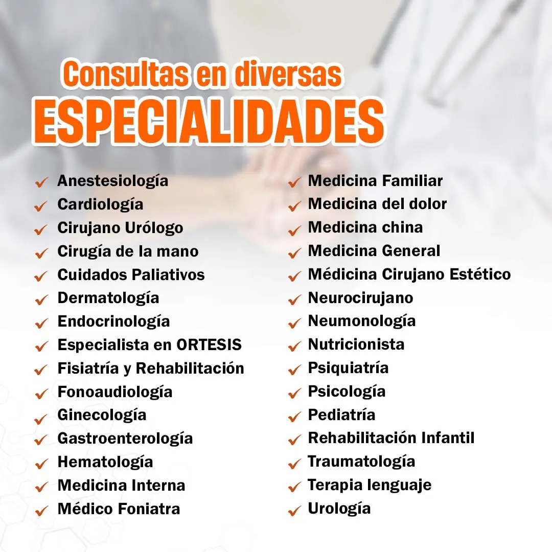 Consultas médicas con especialistas