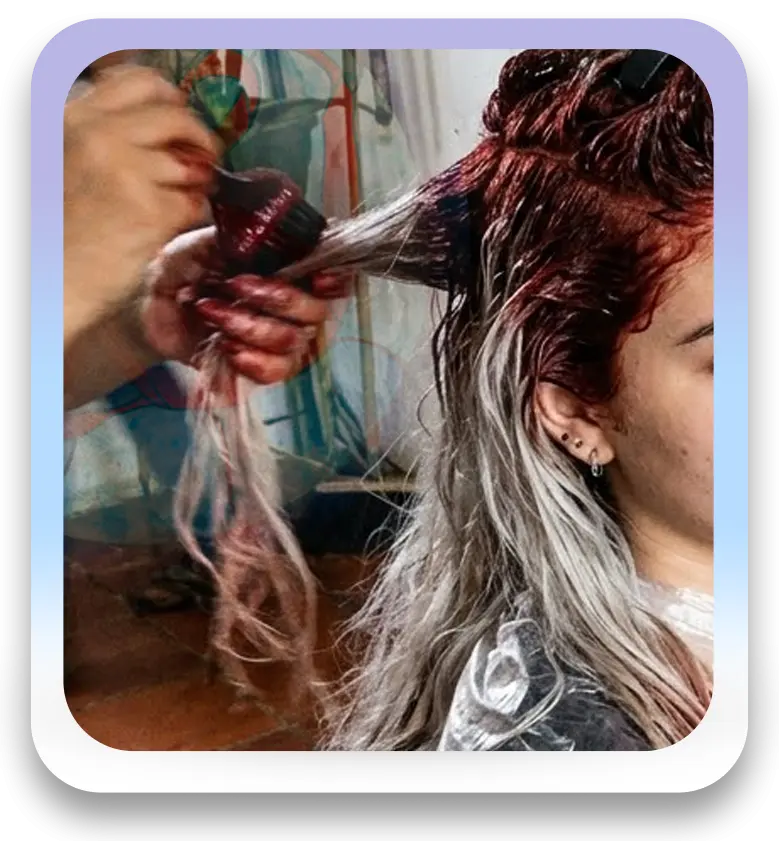 Aplicación de tinte