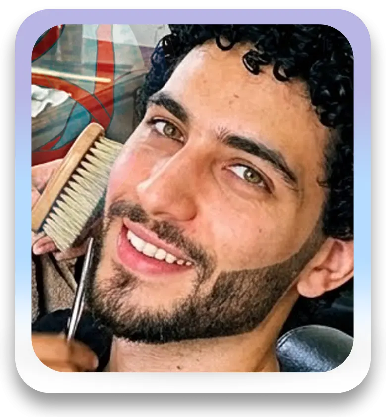 Limpieza de barba