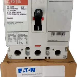 Breaker FD 3x100A. Marca: Eaton