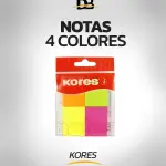 Notas Adhesivas de 4 colores - Kores
