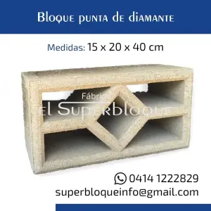 Bloque punta de diamante
