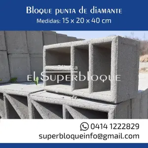 Bloque punta de diamante