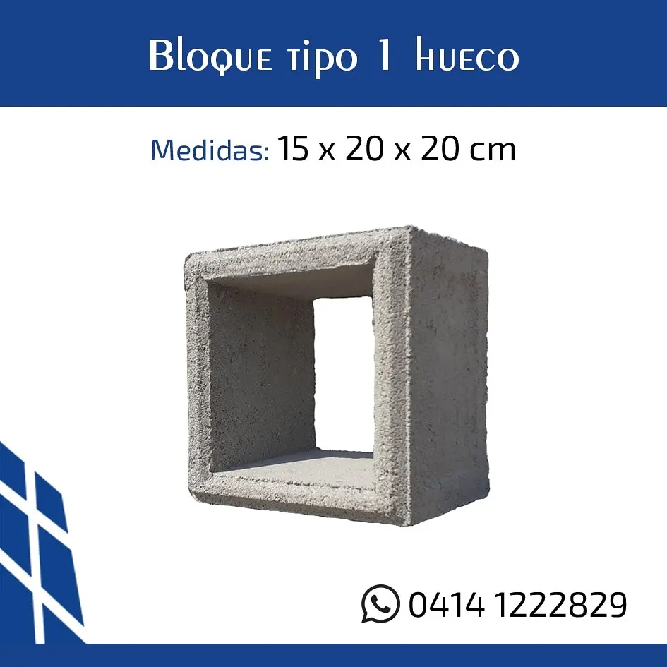 Bloque tipo 1 hueco