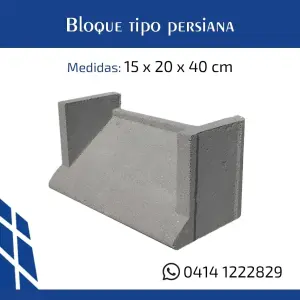 Bloque tipo persiana