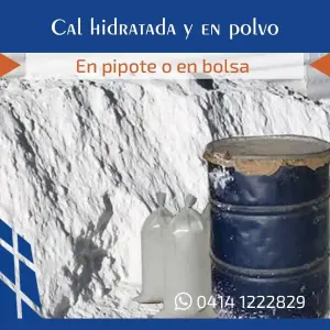 Cal hidratada y en polvo
