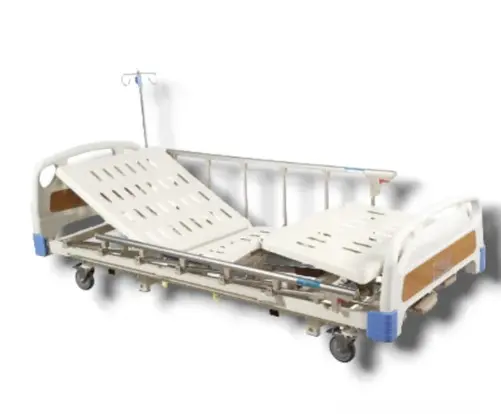 Cama Clínica Manual 3 Posiciones Barandas de Metal