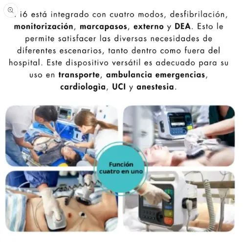 Desfibrilador con Monitor I6 Amoul
