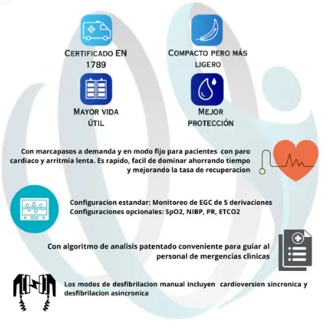 Desfibrilador con Monitor S5 COMEN