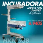 Incubadora Abierta con Lampara Fototerapia HKN-93B