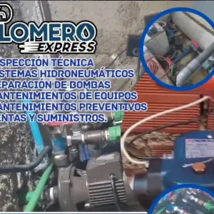 Inspección mantenimientos y reparación a sistemas hidroneumáticos,  bombas y tableros de control.