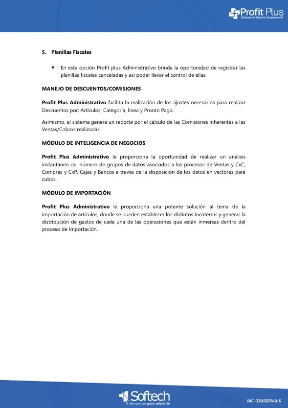 Profit Plus Administrativo 9.1 Versión Corporativo