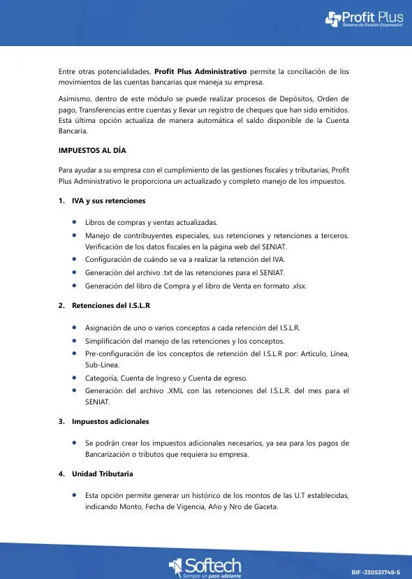 Profit Plus Administrativo 9.1 Versión Corporativo