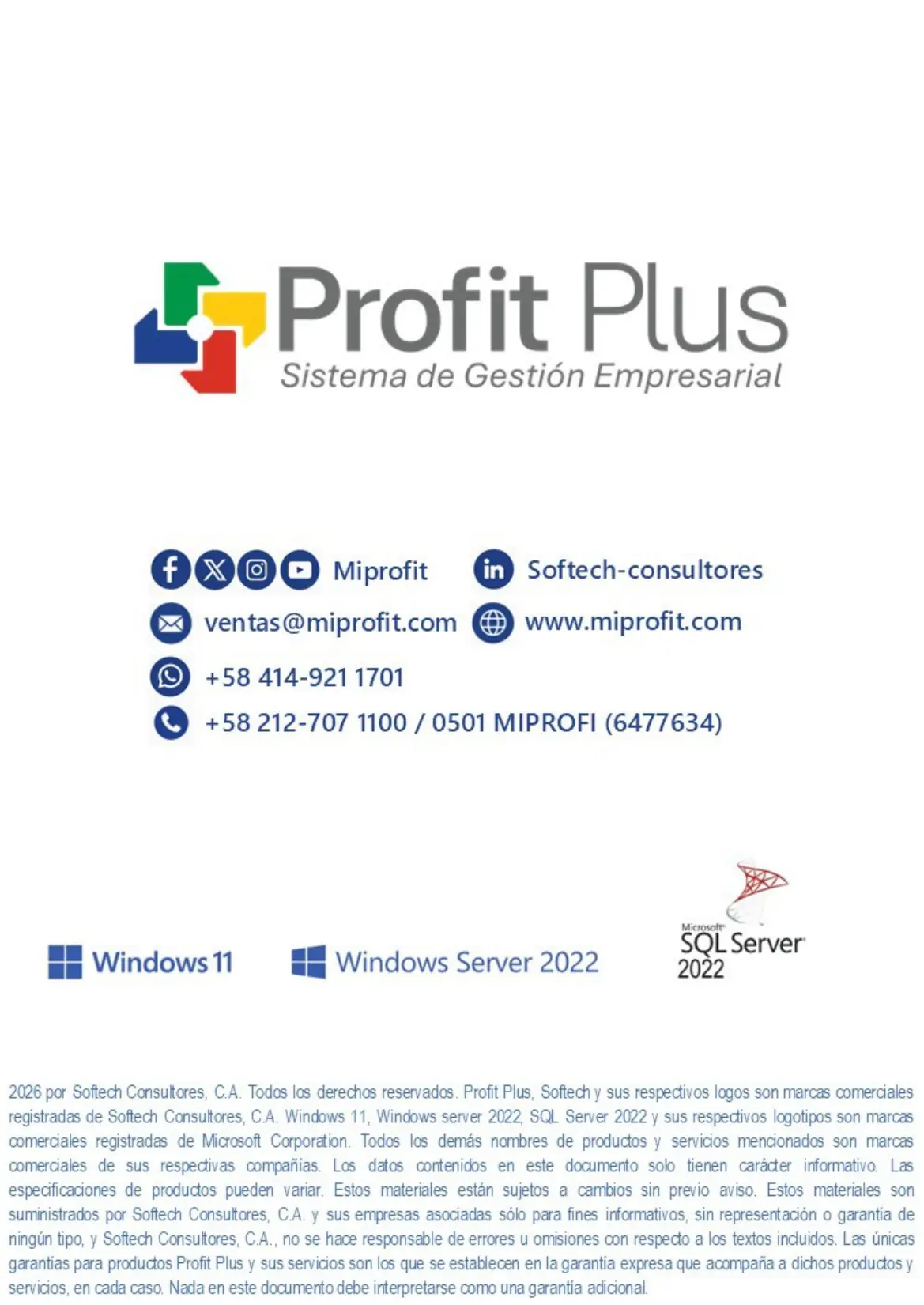 Profit Plus Administrativo 9.2 Lite