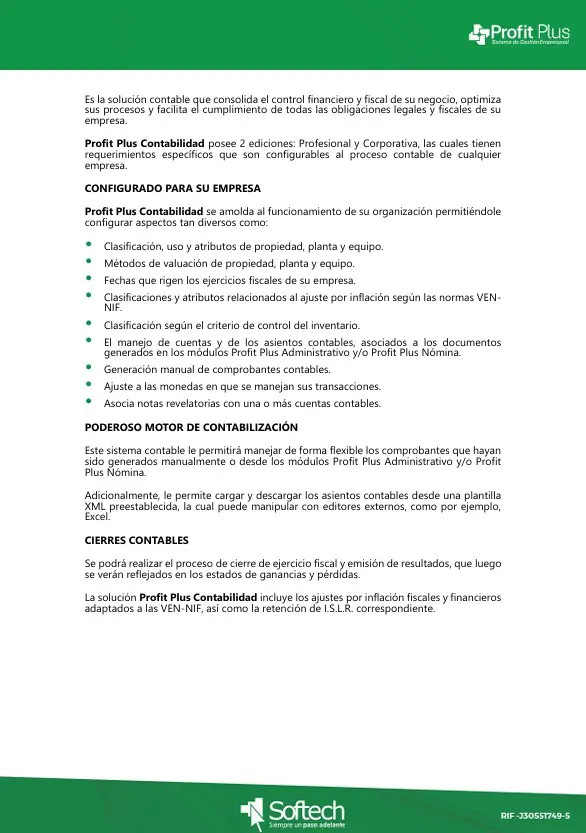 Profit Plus Contabilidad 4.1 Profesional