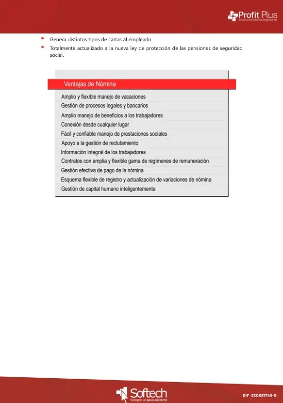 Profit Plus Nómina 3.1 Profesional