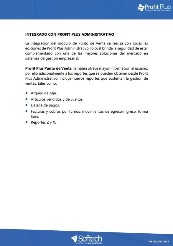 Profit Plus Punto de Venta 3.1 Profesional