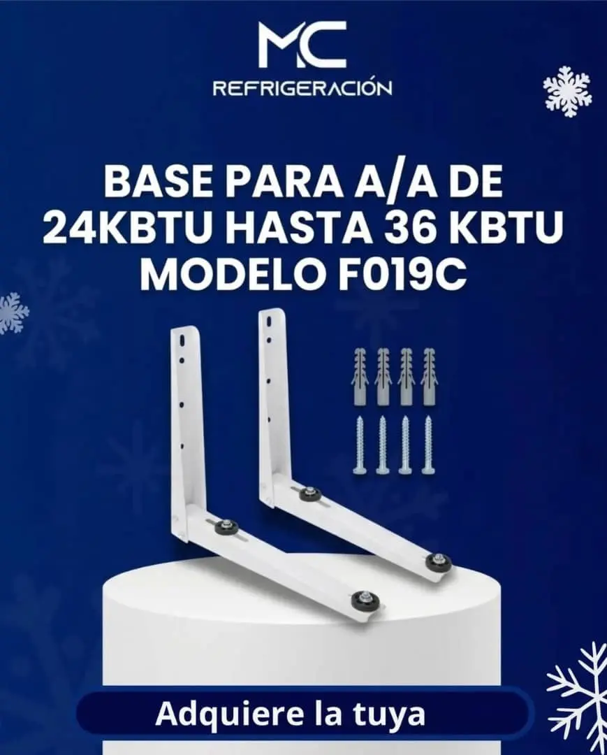 Base para A/A desde 24KBTU hasta 36KBTU modelo F019C