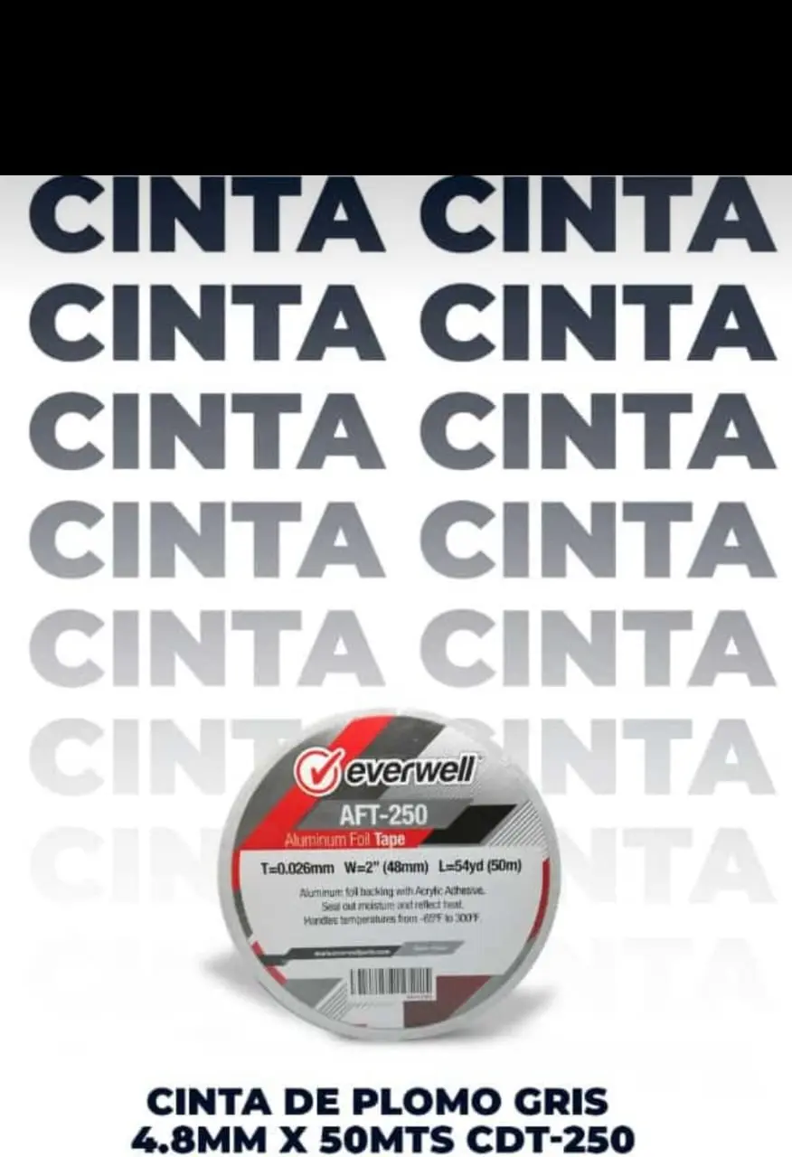 Cinta de plomo gris 4,8MM x 50 MTS CDT-250