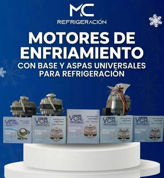 Motores de Enfriamiento con bases y aspas universales