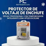 Protector de Voltaje de Enchufe 110VAC profesional con temporizador inteligente GSM-EP120 Exceline