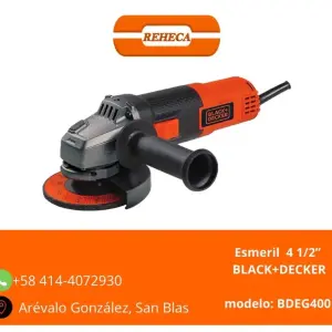 Esmeril BLACK+DECKER de 4 1/2”