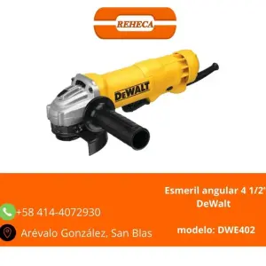 Esmeril DeWalt de 4 1/2”