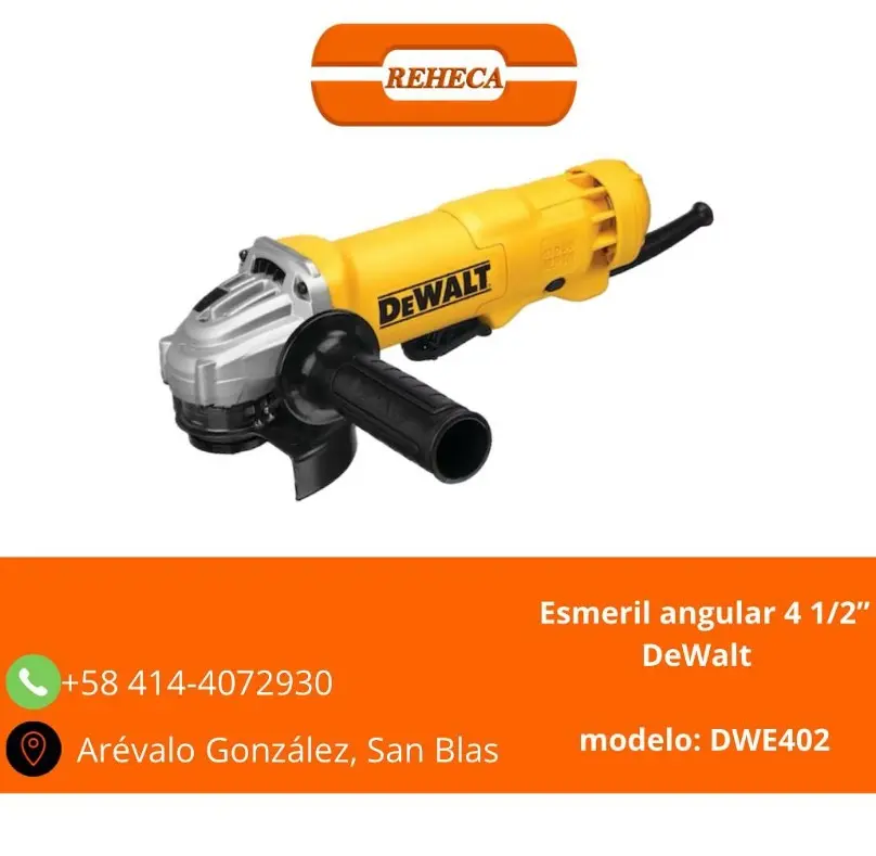 Esmeril DeWalt de 4 1/2”