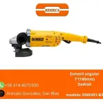 Esmeril DeWalt de 7” (180mm)