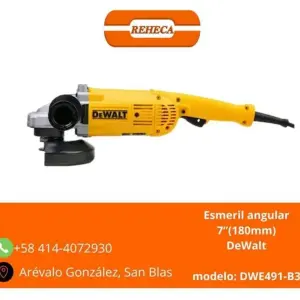 Esmeril DeWalt de 7” (180mm)