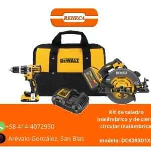Kit de taladro inalámbrico y cierra circular inalámbrica