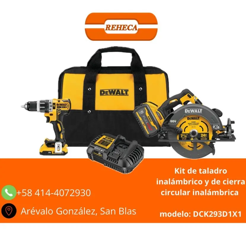 Kit de taladro inalámbrico y cierra circular inalámbrica
