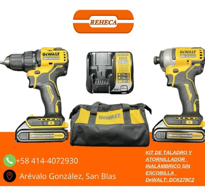Kit de taladro y atornillador inalámbrico