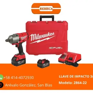 Llave de impacto Milwaukee 3/4” inalámbrico