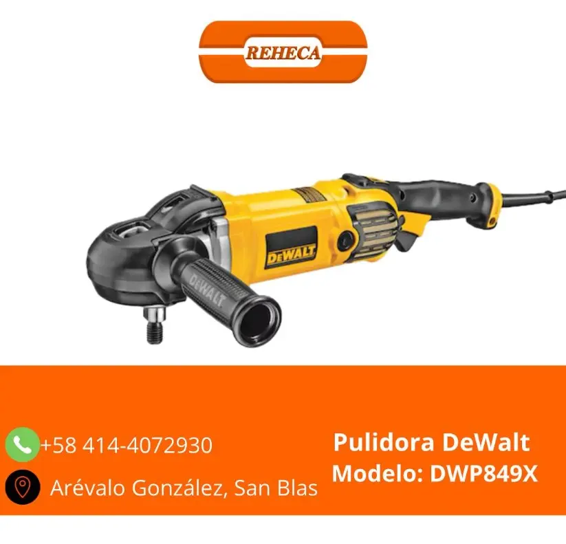 Pulidora DeWalt de 7”(180mm)