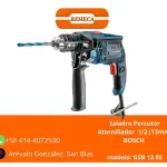 Taladro Percutor Atornillador Eléctrico BOSCH 1/2” (13mm)