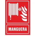 Señalización de manguera contra incendios