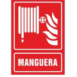 Señalización de manguera contra incendios