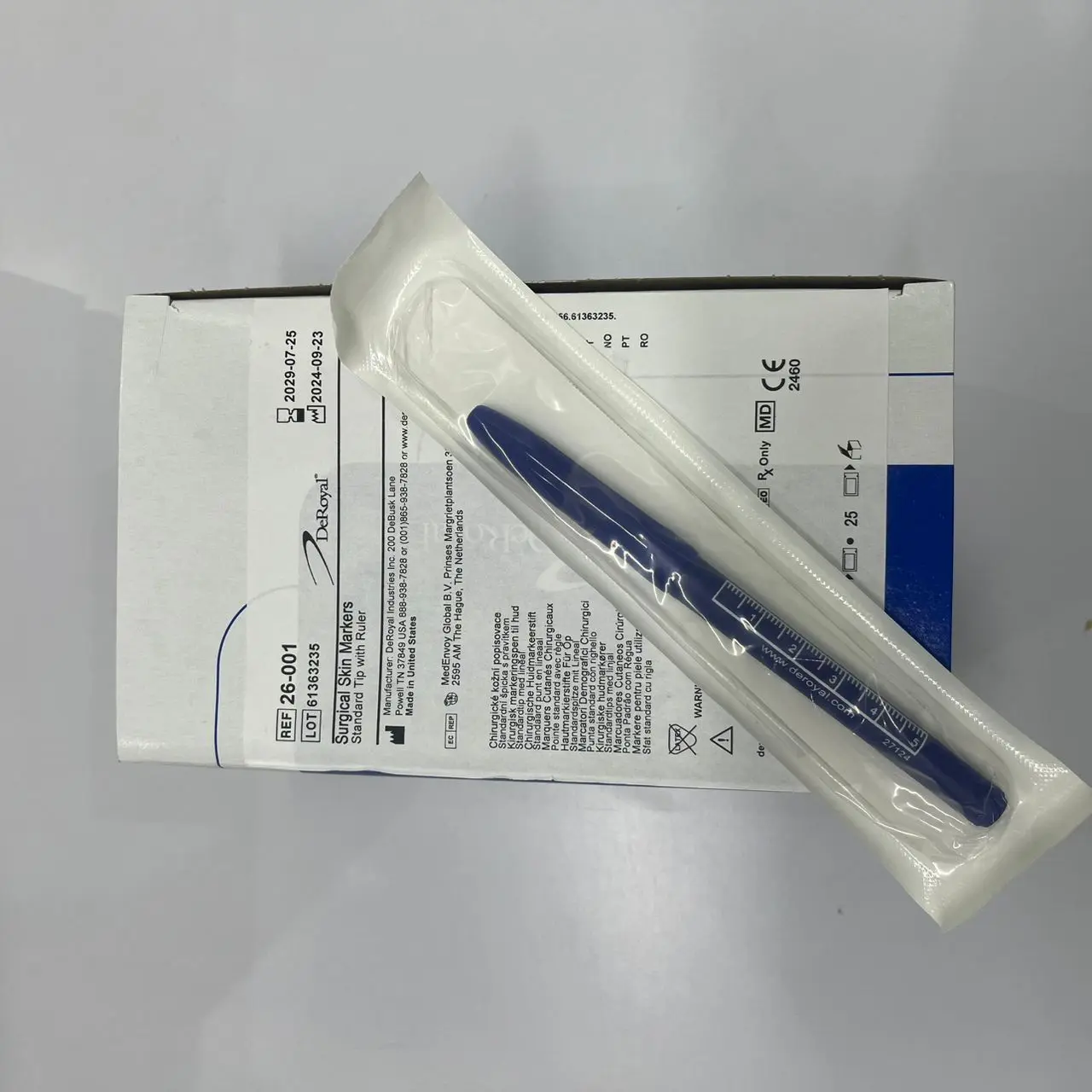26-001 marcador quirúrgico piel punta estándar deroyal