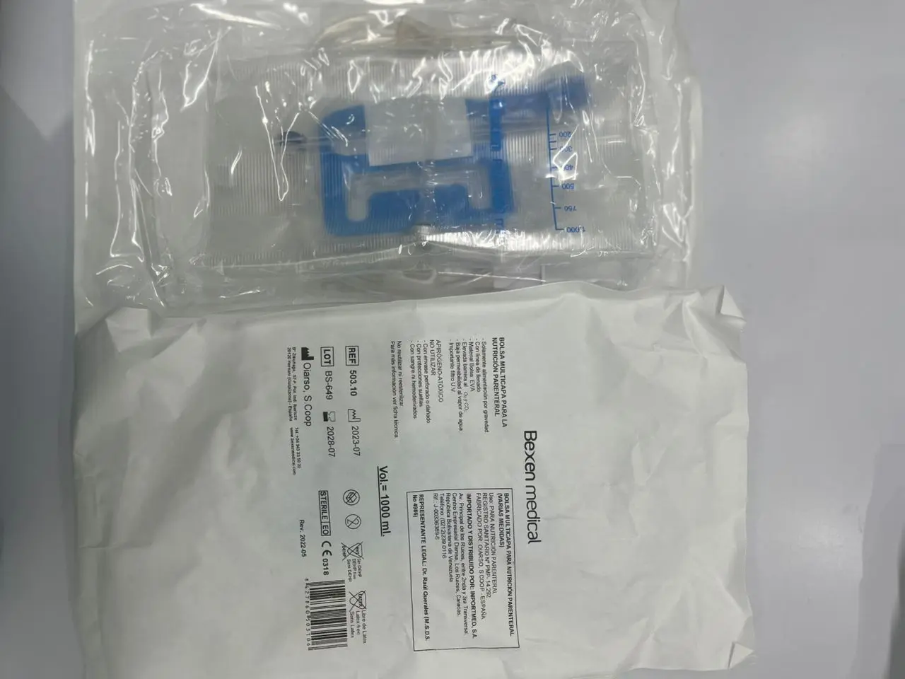 Bolsa de nutrición parental 1000ml bexen