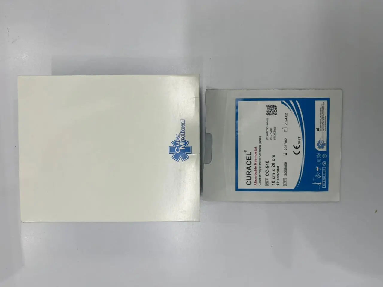 Cc-540 curacel esponja hemostatica absorbible 10cm x 20 cm ( surgicel)